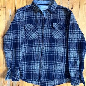 Paper Denim & Cloth Blue Plaid Button Up Shirt